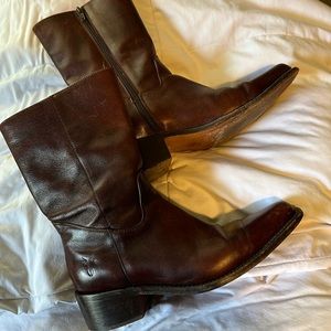 FRYE Brown leather boots